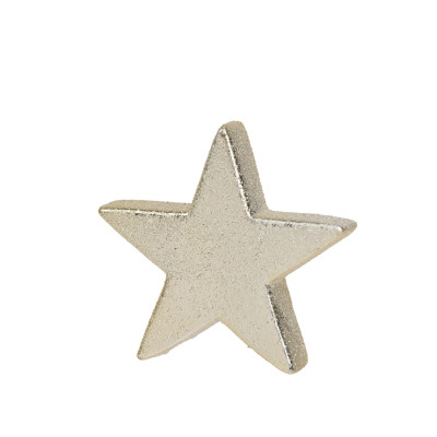 STELLA DECORATIVA IN GRES CHAMPAGNE 10CM