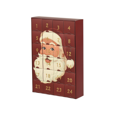 CALENDARIO DELL'AVVENTO BABBO NATALE 36CM
