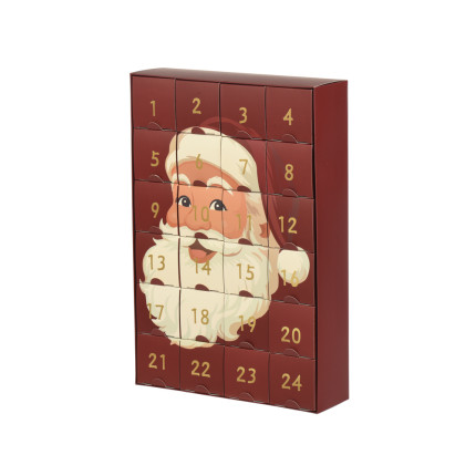 CALENDARIO DELL'AVVENTO BABBO NATALE 36CM