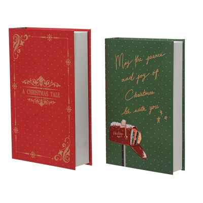 SET LIBRI DECORATIVI NATALIZI ASSORTITI (2 PEZZI)
