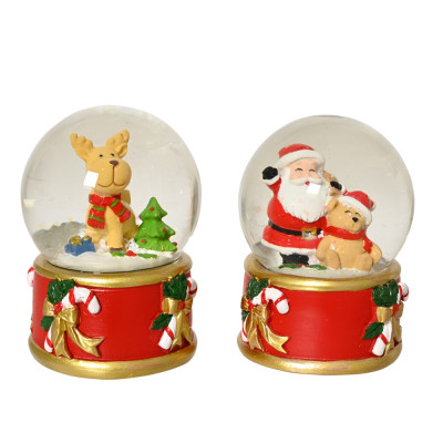 BOULE A NEIGE SOGGETTO NATALIZIO 9,7CM