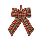 Fiocco Scozzese Decorativo Rosso e Verde