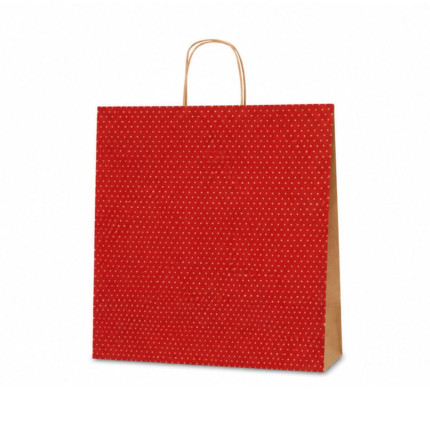 Sacchetti Dots Rossi Cordino Ritorto