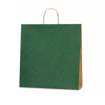 Sacchetti Dots Verdi Cordino Ritorto