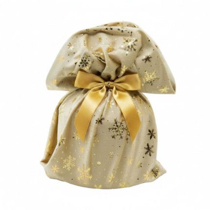 Sacco Portapanettone in Velluto con Fiocchi Oro (5 Pezzi)