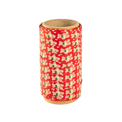 Nastro Carta Polipropilene Orsacchiotti rosso