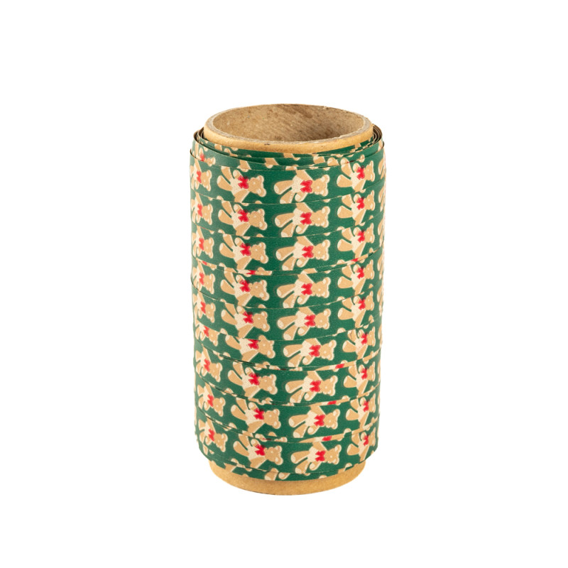 Nastro Carta Polipropilene Orsacchiotti verde