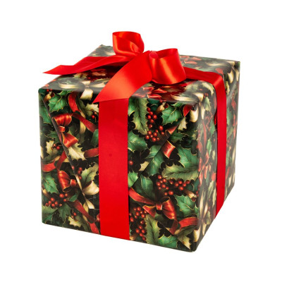 Bobina Carta Regalo Fiocco e Agrifoglio
