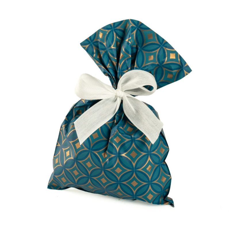 Buste Regalo in Polipropilene Retrò Ottanio