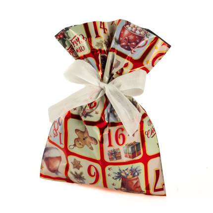 Buste Regalo in Polipropilene Advent Rosso