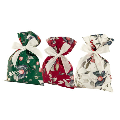Buste Regalo in Polipropilene Xmas Flower