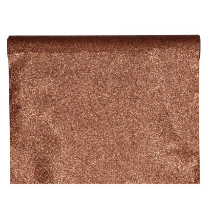 Runner Desiree con Glitter Rame 28cm x 2,5mt