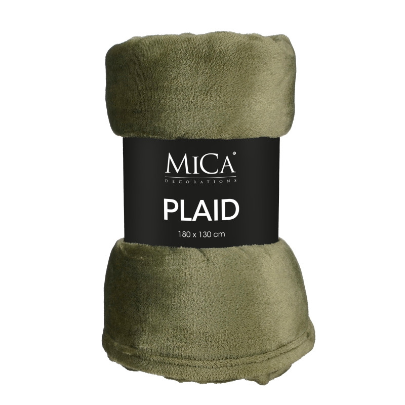 Plaid Natalizio Morbido in Pile Verde Scuro 180x130cm