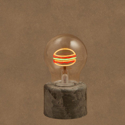 LAMPADA LED DA TAVOLO HAMBURGER RICARICABILE USB 13,5CM