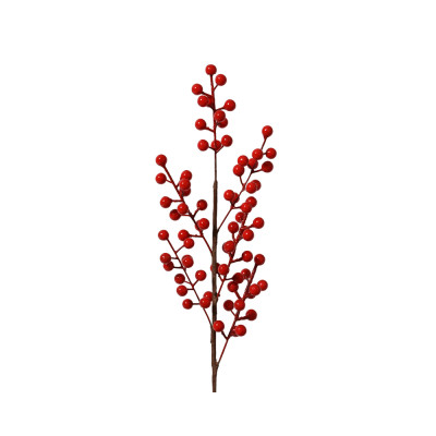 RAMO BACCHE ROSSE 58CM