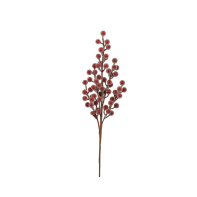 RAMO BACCHE ROSSE GHIACCIATE 50CM