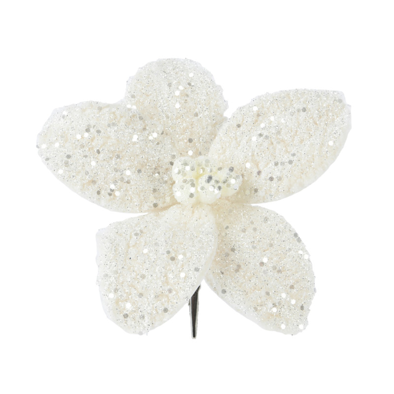 Clip Stella di Natale con Glitter