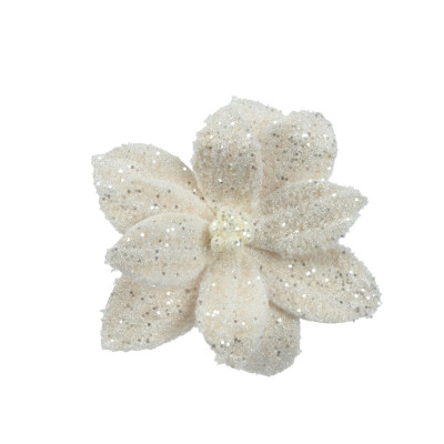 Clip Stella di Natale con Glitter