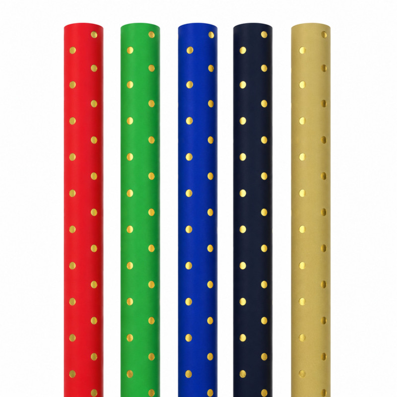 Bobina Carta Regalo Hot Metal Pois