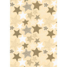 Bobina Carta Regalo Stelle Oro
