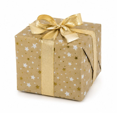 Carta Regalo Metal Kraft Stelle (10 fogli)