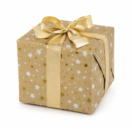 Carta Regalo Metal Kraft Stelle (10 fogli)