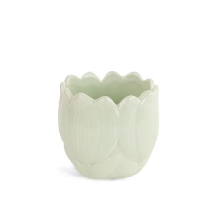 Cachepot Tulip Verde Chiaro