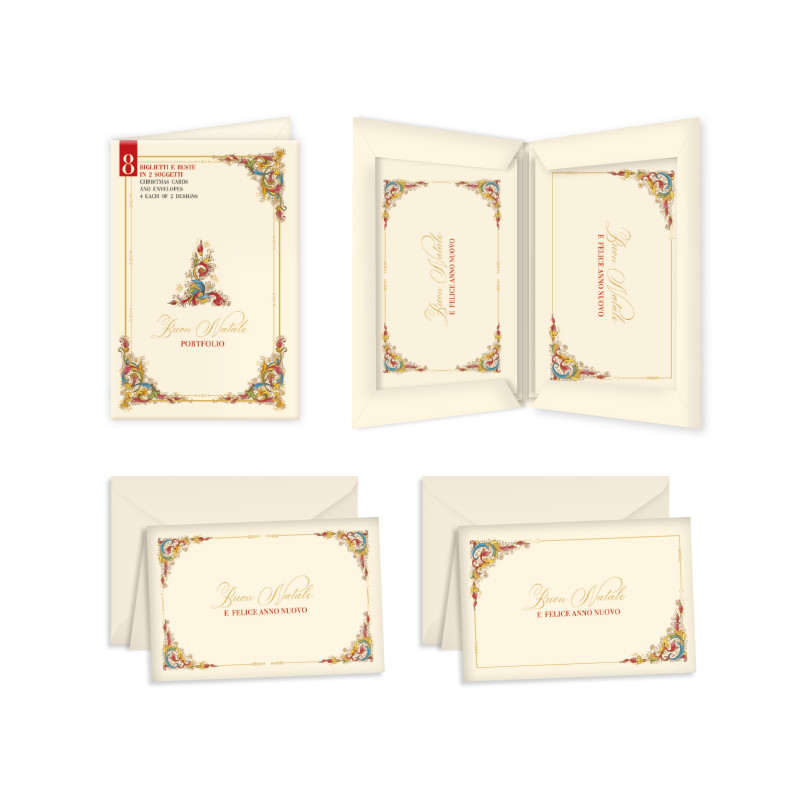 Biglietti Florentia Buon Natale (8 Pezzi)