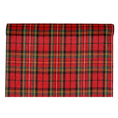 Runner Aberdeen Scozzese Rosso 28cm x 2,5mt
