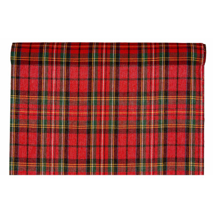 Runner Aberdeen Scozzese Rosso 28cm x 2,5mt