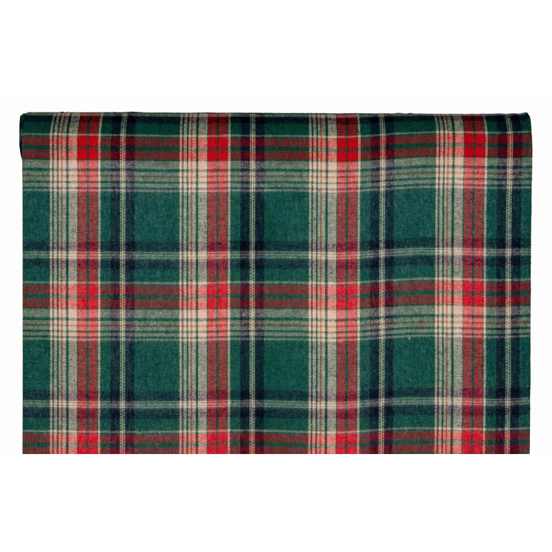 Runner Aberdeen Scozzese Verde 28cm x 2,5mt
