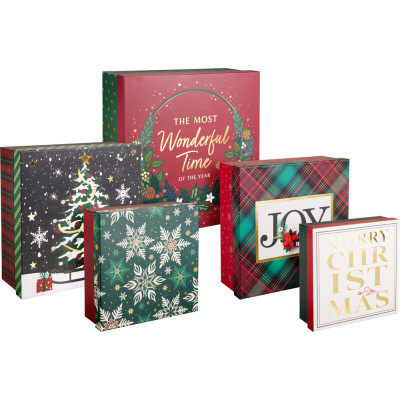 SCATOLA REGALO NATALE TRADIZIONALE 2