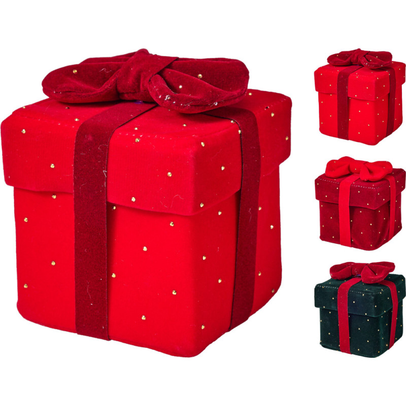 PACCO REGALO CON STRASS 9CM