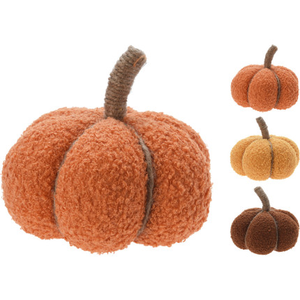 ZUCCA DECORATIVA IN TESSUTO 17CM