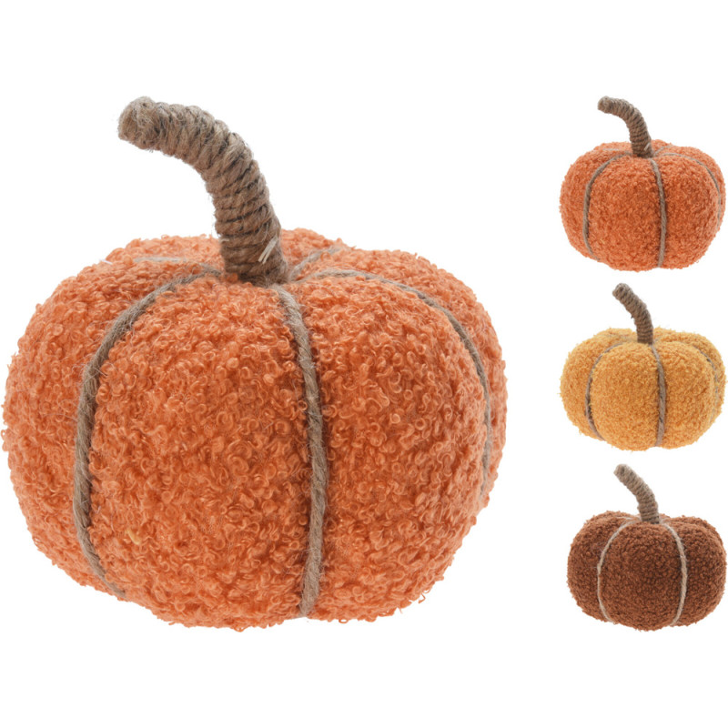ZUCCA DECORATIVAIN TESSUTO 13CM