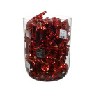 FIOCCO PENDENTE ROSSO LUCIDO E GLITTERATO