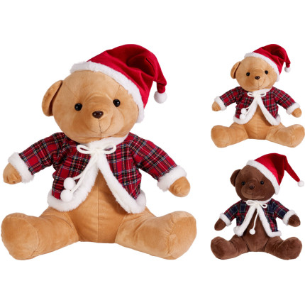 ORSO PELUCHE NATALIZIO 35CM