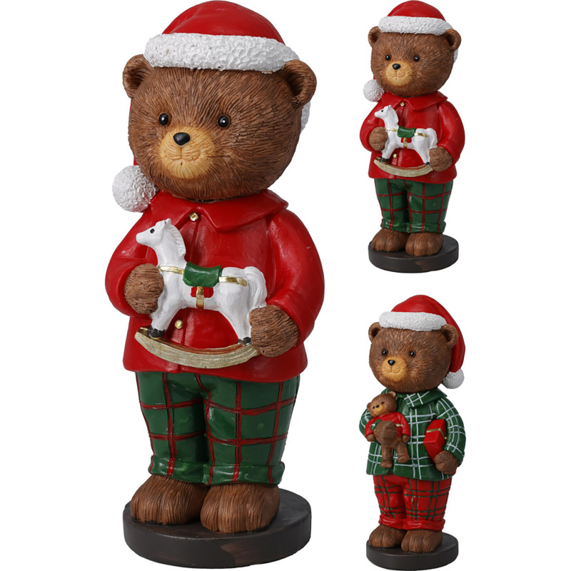 ORSO NATALIZIO IN RESINA