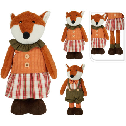 VOLPE PELUCHE CON GAMBE ALLUNGABILI 45CM
