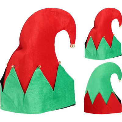 CAPPELLO DA ELFO CON CAMPANELLI 32CM