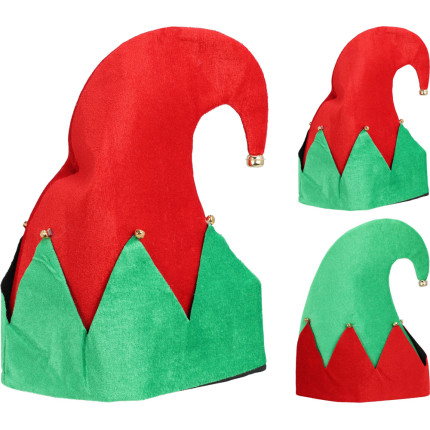 CAPPELLO DA ELFO CON CAMPANELLI 32CM