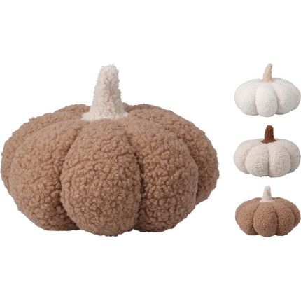 ZUCCA AUTUNNALE IN TESSUTO TEDDY 20CM