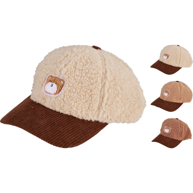 CAPPELLO CON VISIERA TEDDY
