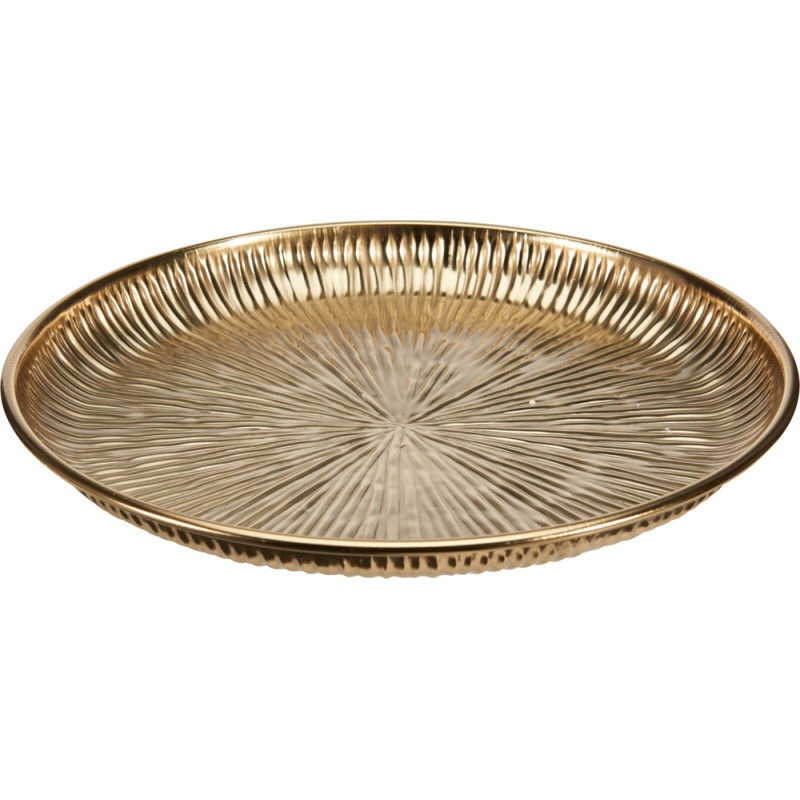 VASSOIO IN METALLO ORO 30CM