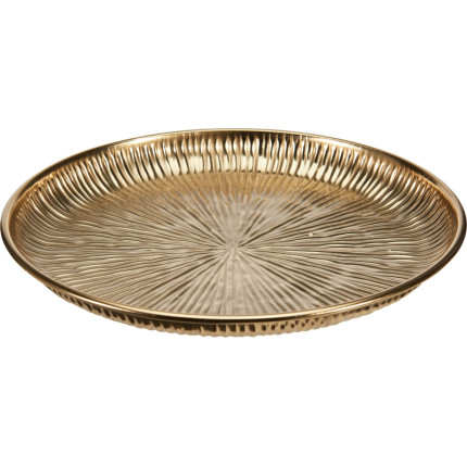 VASSOIO IN METALLO ORO 30CM