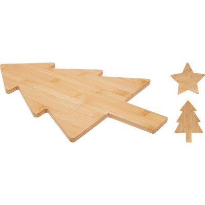 TAGLIERE FORMA NATALIZIA IN BAMBU' 44CM