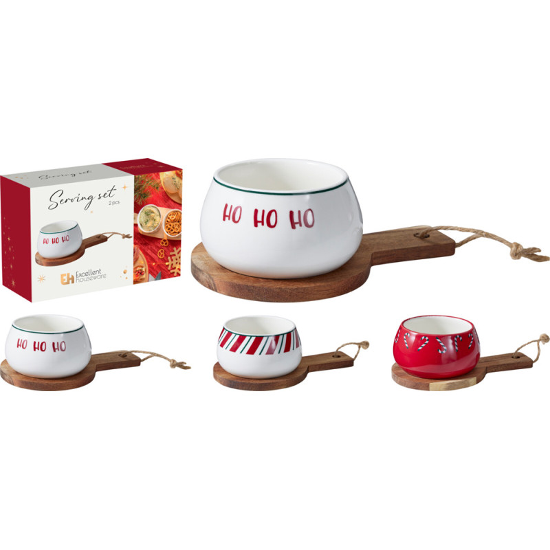 SET DA PORTATA IN CERAMICA (2 PEZZI)
