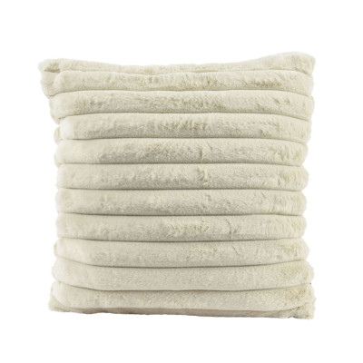 CUSCINO A RIGHE MORBIDE CREMA 45CM