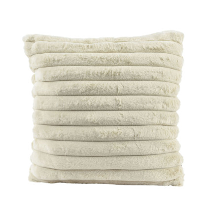 CUSCINO A RIGHE MORBIDE CREMA 45CM