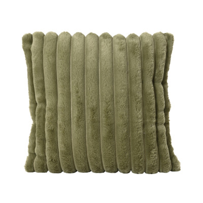 CUSCINO A RUGHE MORBIDE VERDE 45CM